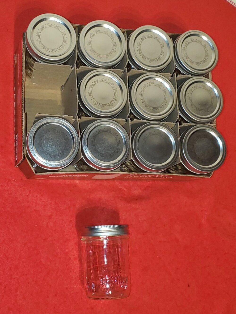 12 Bernardin Mason Jars Lot- Mint Clean Condition - Save $